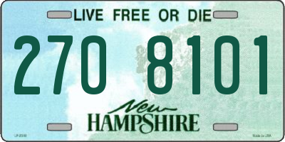 NH license plate 2708101