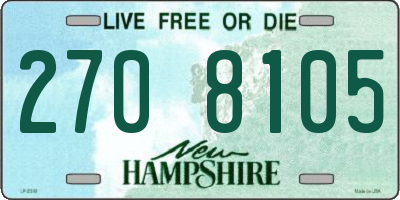 NH license plate 2708105