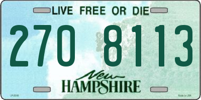 NH license plate 2708113