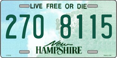 NH license plate 2708115