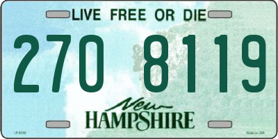 NH license plate 2708119