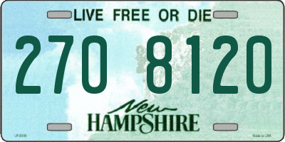 NH license plate 2708120