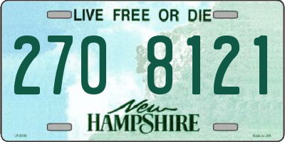 NH license plate 2708121
