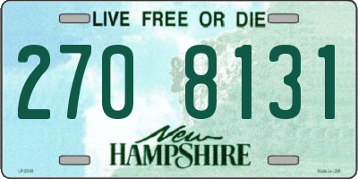 NH license plate 2708131