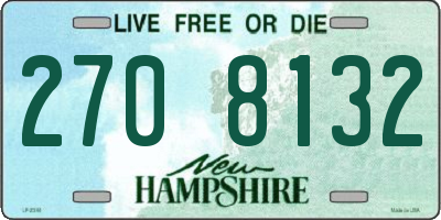 NH license plate 2708132