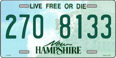 NH license plate 2708133