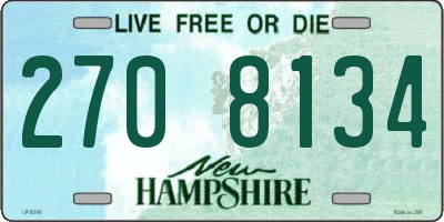 NH license plate 2708134