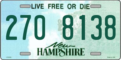 NH license plate 2708138