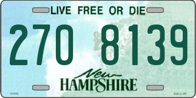 NH license plate 2708139