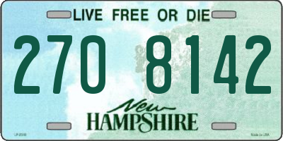 NH license plate 2708142