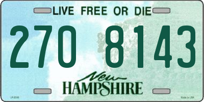 NH license plate 2708143