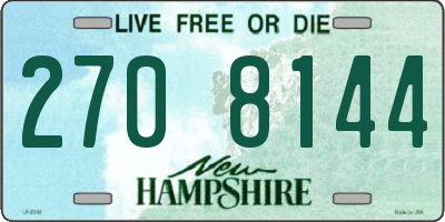 NH license plate 2708144