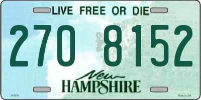 NH license plate 2708152