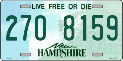 NH license plate 2708159