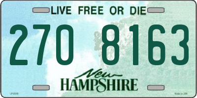 NH license plate 2708163