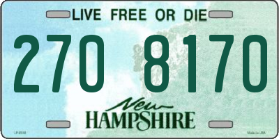 NH license plate 2708170