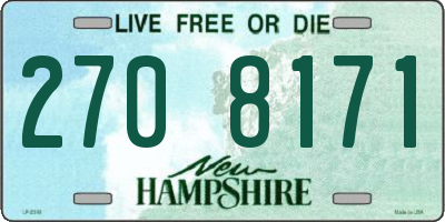NH license plate 2708171