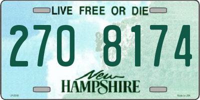 NH license plate 2708174