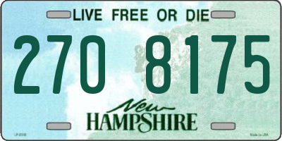 NH license plate 2708175
