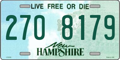 NH license plate 2708179
