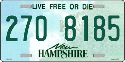 NH license plate 2708185