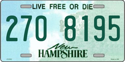NH license plate 2708195