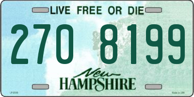 NH license plate 2708199