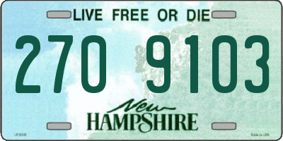 NH license plate 2709103