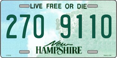 NH license plate 2709110