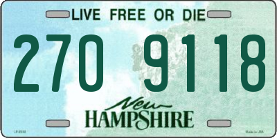 NH license plate 2709118