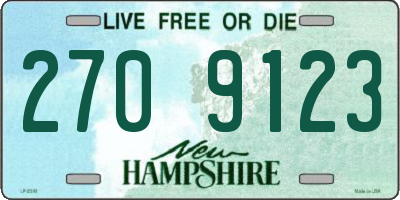 NH license plate 2709123
