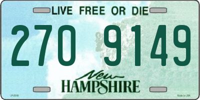 NH license plate 2709149