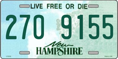 NH license plate 2709155