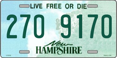 NH license plate 2709170