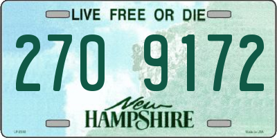 NH license plate 2709172