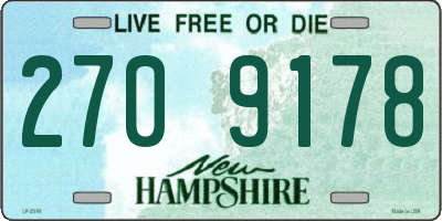 NH license plate 2709178