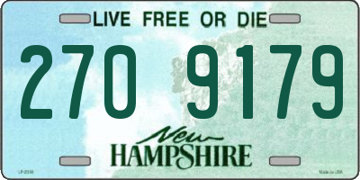NH license plate 2709179