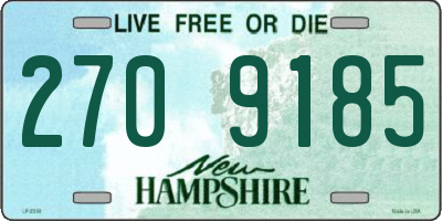 NH license plate 2709185