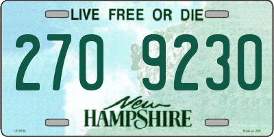 NH license plate 2709230