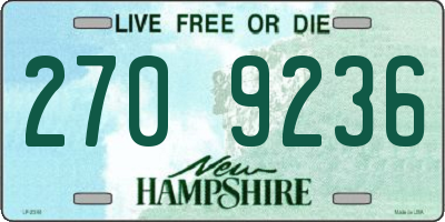 NH license plate 2709236