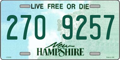 NH license plate 2709257