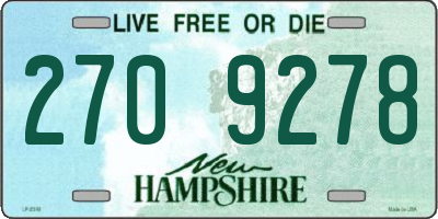NH license plate 2709278