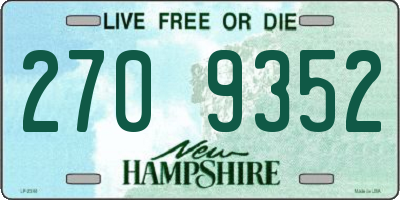 NH license plate 2709352