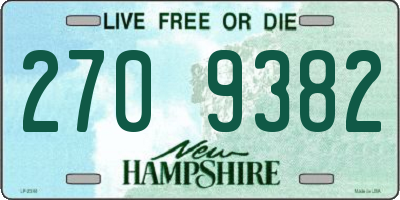 NH license plate 2709382