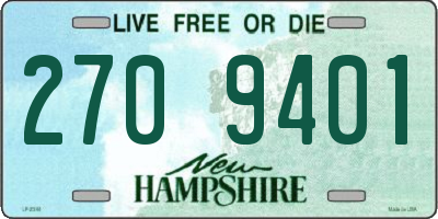 NH license plate 2709401