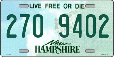 NH license plate 2709402