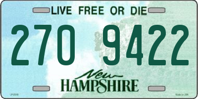 NH license plate 2709422