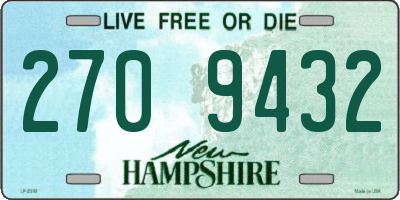 NH license plate 2709432