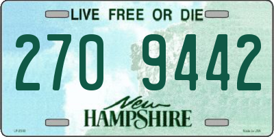 NH license plate 2709442