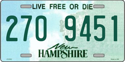 NH license plate 2709451